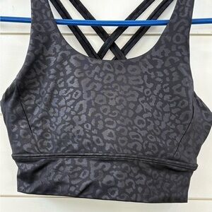 BuffBunny Black Leopard Sports Bra